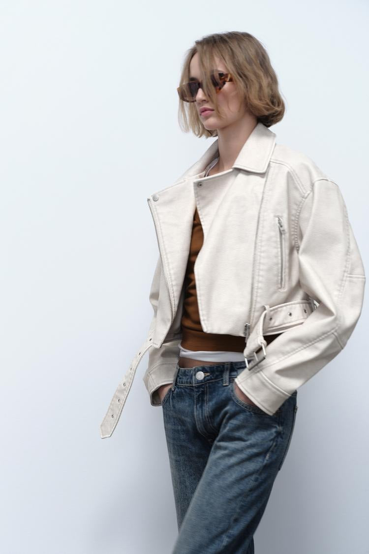 Faux Leather Biker Jacket