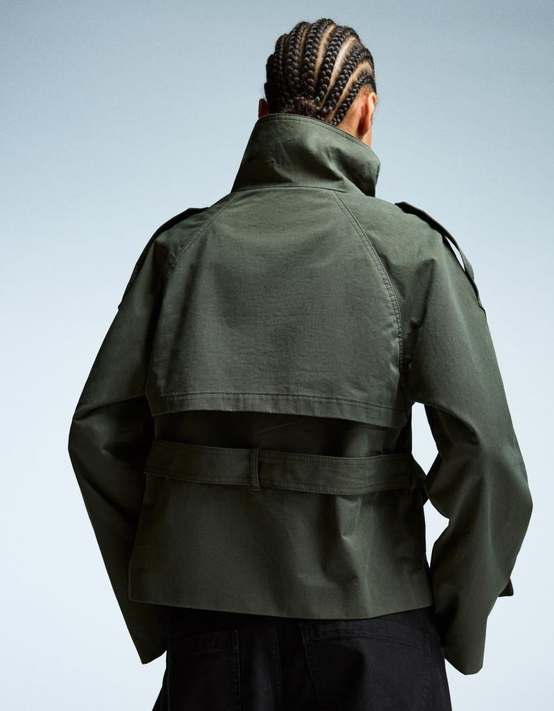 Stylish Short Trench Jacket