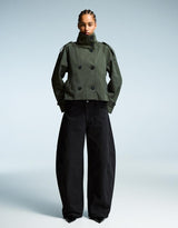 Stylish Short Trench Jacket