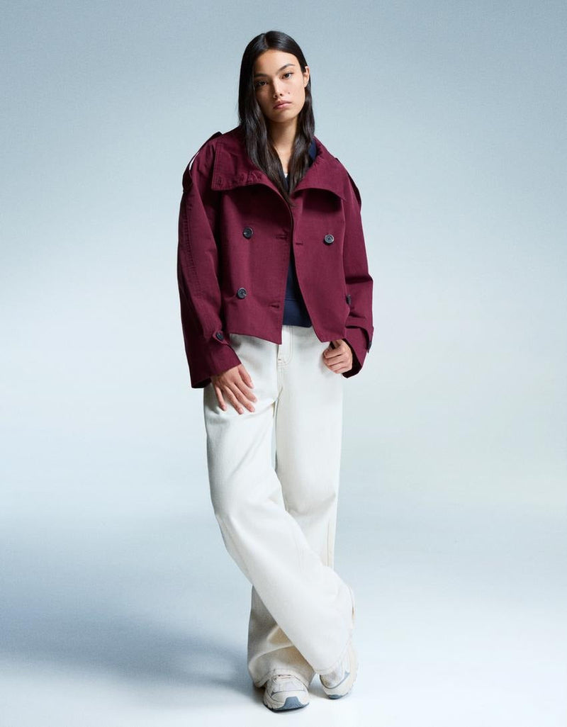 Stylish Short Trench Jacket