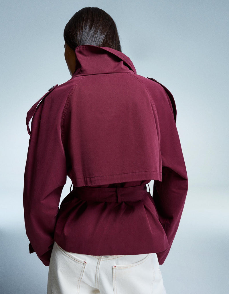 Stylish Short Trench Jacket
