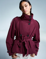 Stylish Short Trench Jacket