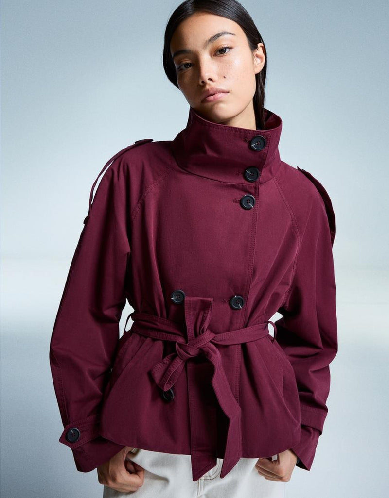 Stylish Short Trench Jacket