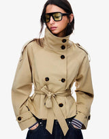 Stylish Short Trench Jacket