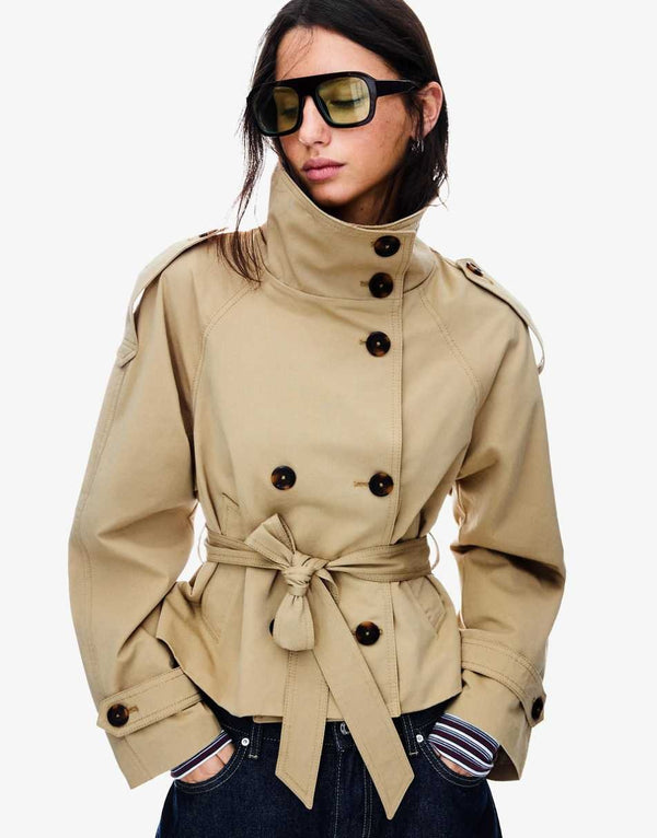 Stylish Short Trench Jacket