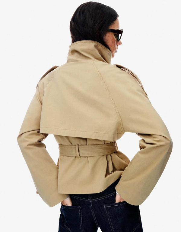 Stylish Short Trench Jacket