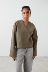 Jacket with Scalloped Edges