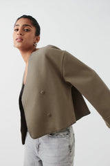 Jacket with Scalloped Edges