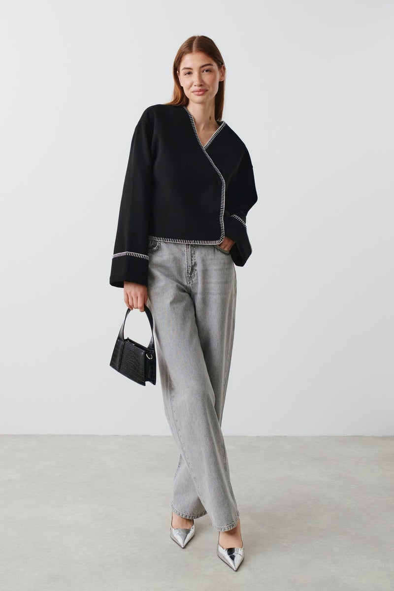 Jacket with Scalloped Edges