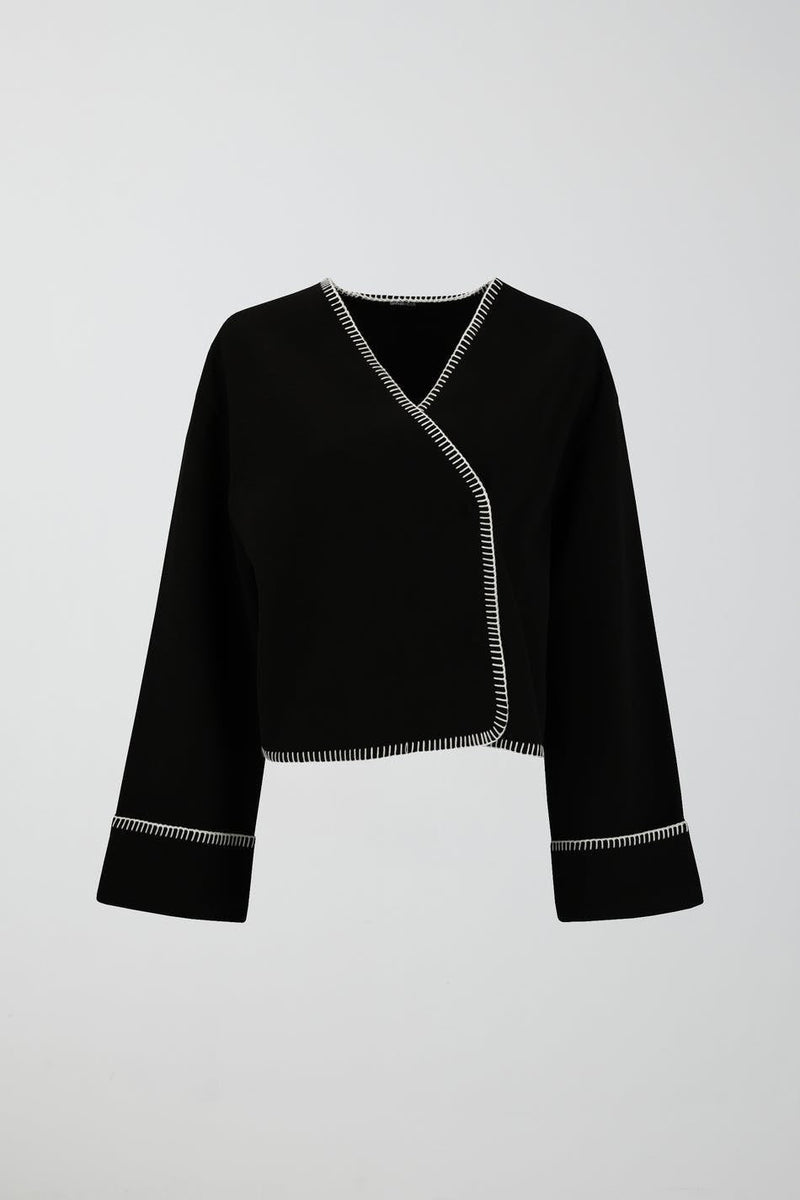 Jacket with Scalloped Edges