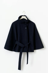 Wickel-Cape-Jacke mit Gürtel