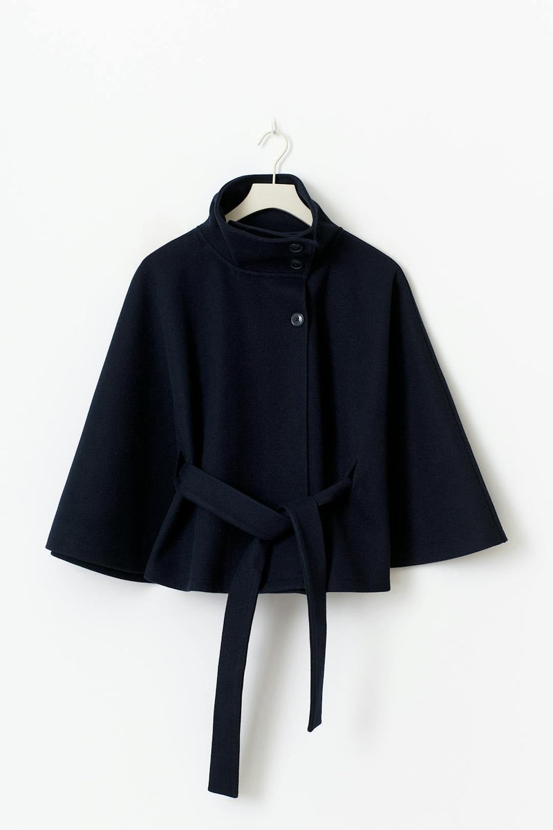 Wickel-Cape-Jacke mit Gürtel