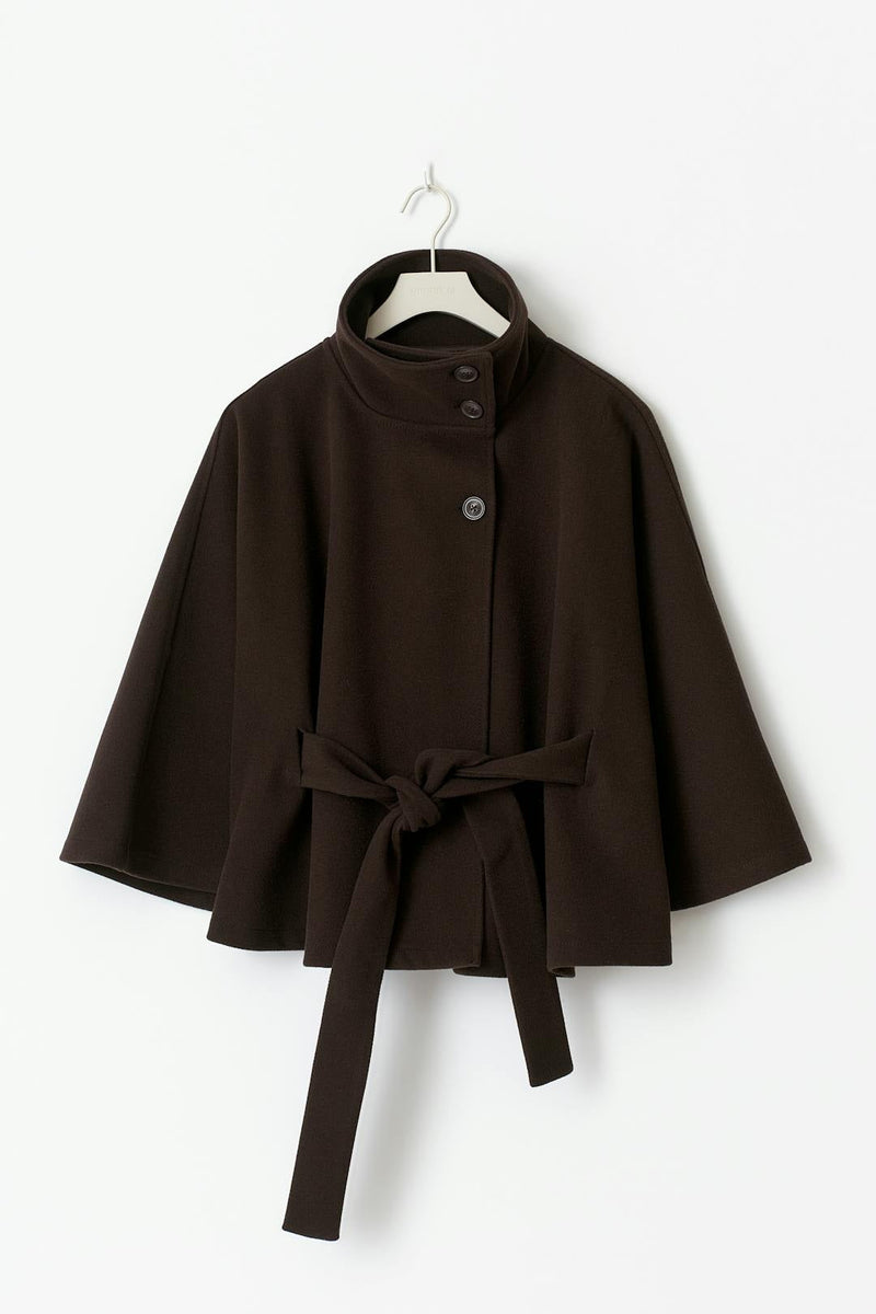 Wickel-Cape-Jacke mit Gürtel