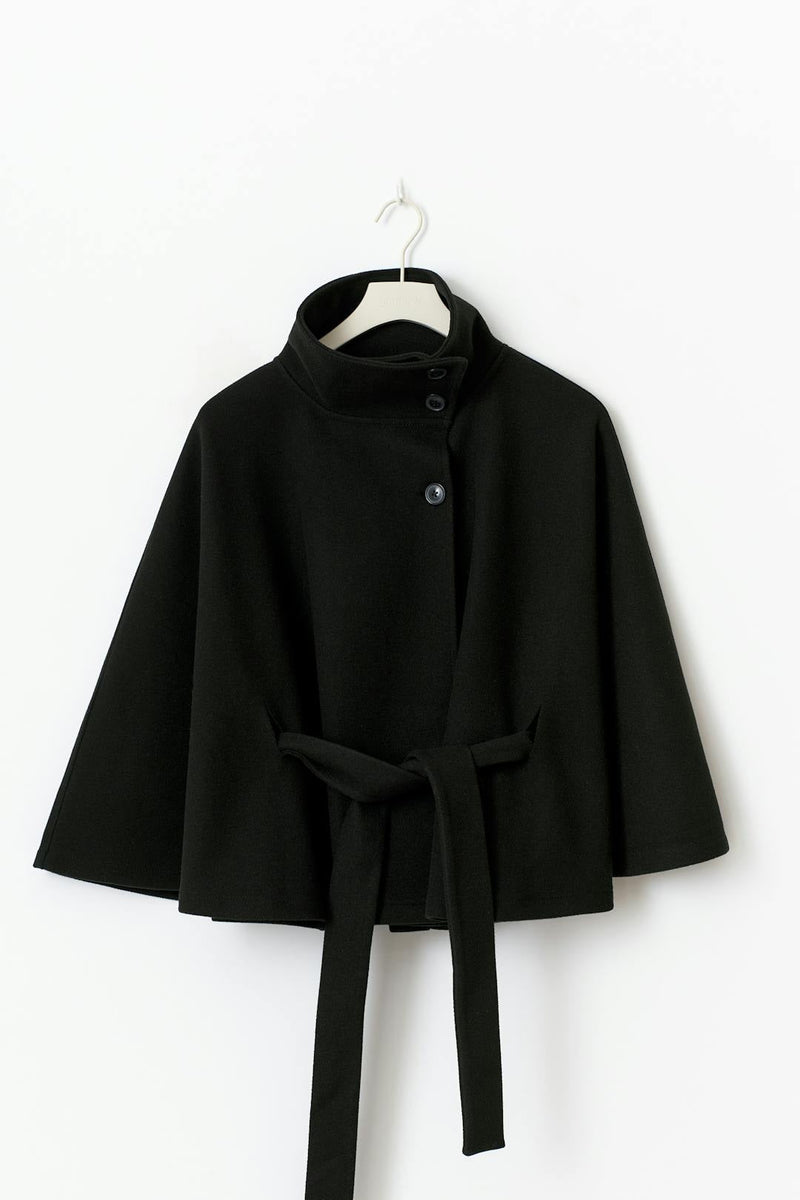 Wickel-Cape-Jacke mit Gürtel