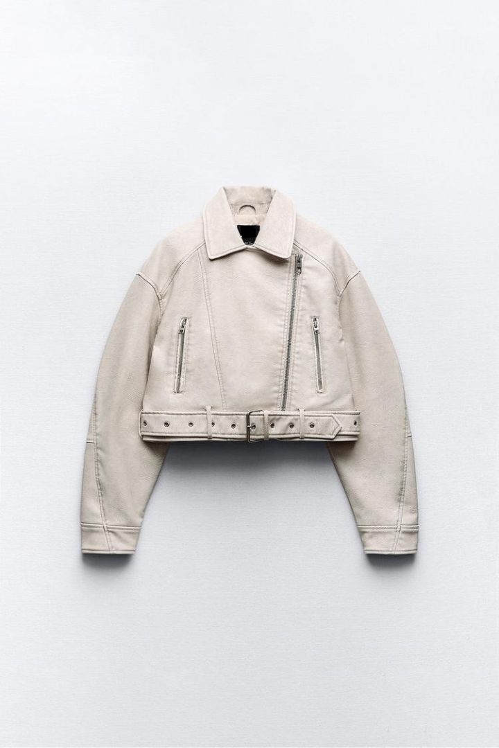 Faux Leather Biker Jacket