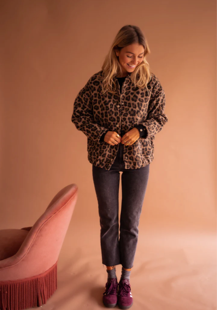 LEONA™ | Stylish Leopard Print Jacket