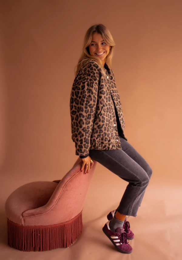LEONA™ | Stylish Leopard Print Jacket