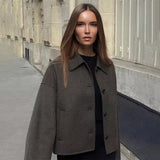 Chic Oversized Wool Coat