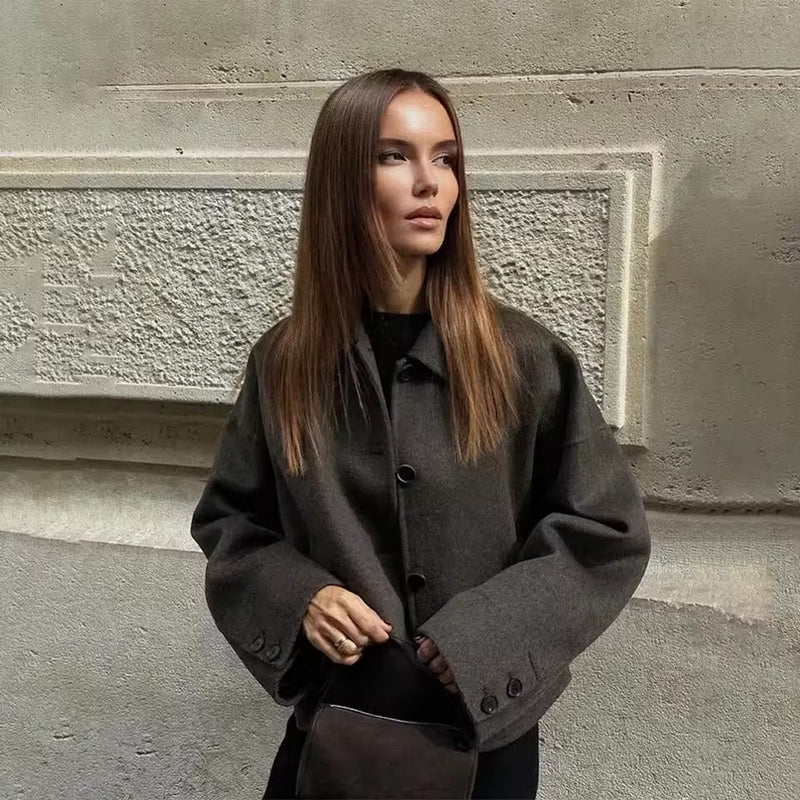 Chic Oversized Wool Coat