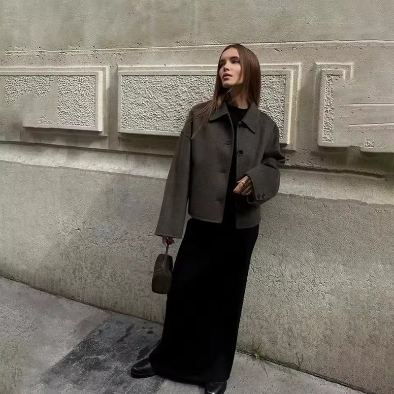 Chic Oversized Wool Coat