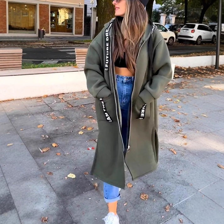 Women's Long Hooded Coat